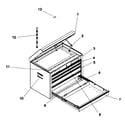 Craftsman 706618761 tool chest diagram