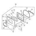 Speed Queen SSE917LF door assy diagram