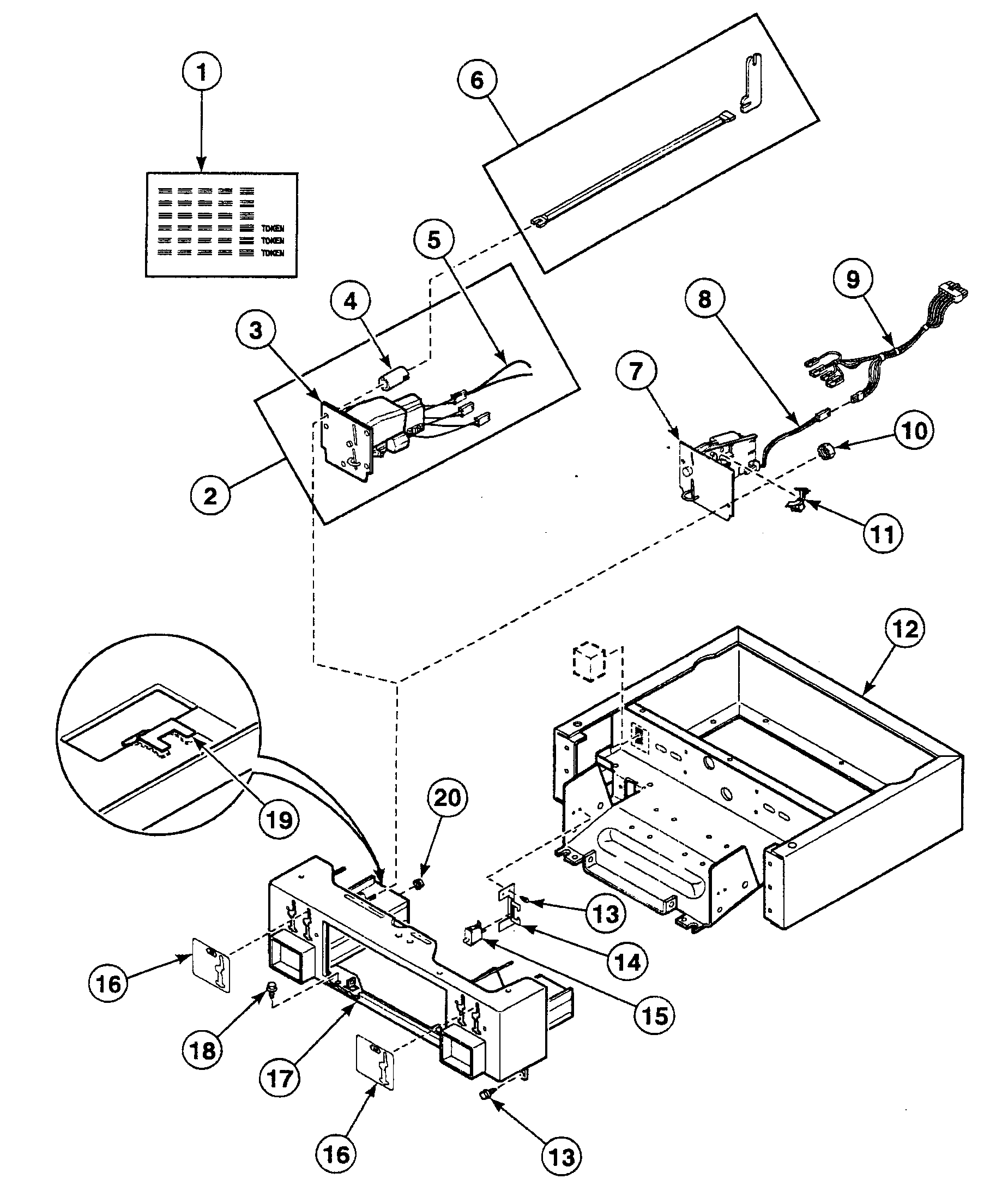 Speed Queen SSEB17WJ control panel 2 diagram