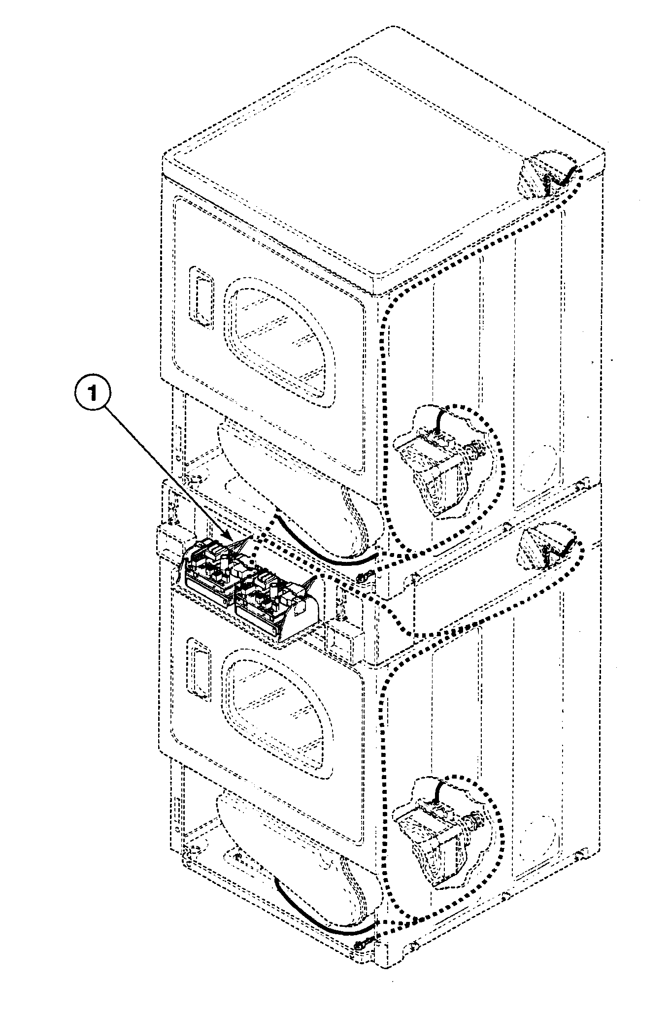 Speed Queen SSEB17WJ harnesses 1 diagram