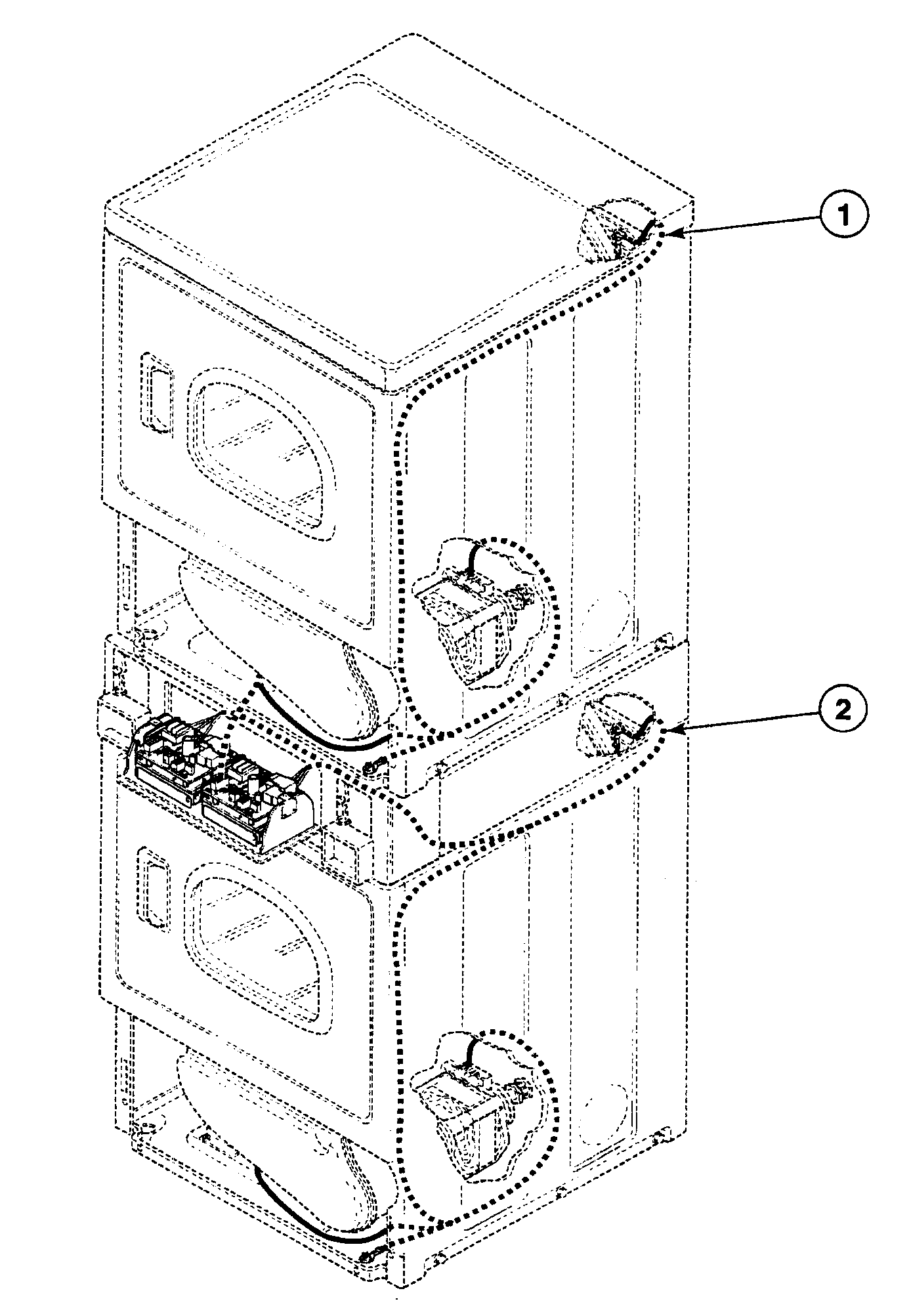 Speed Queen SSEB17WJ harnesses 2 diagram