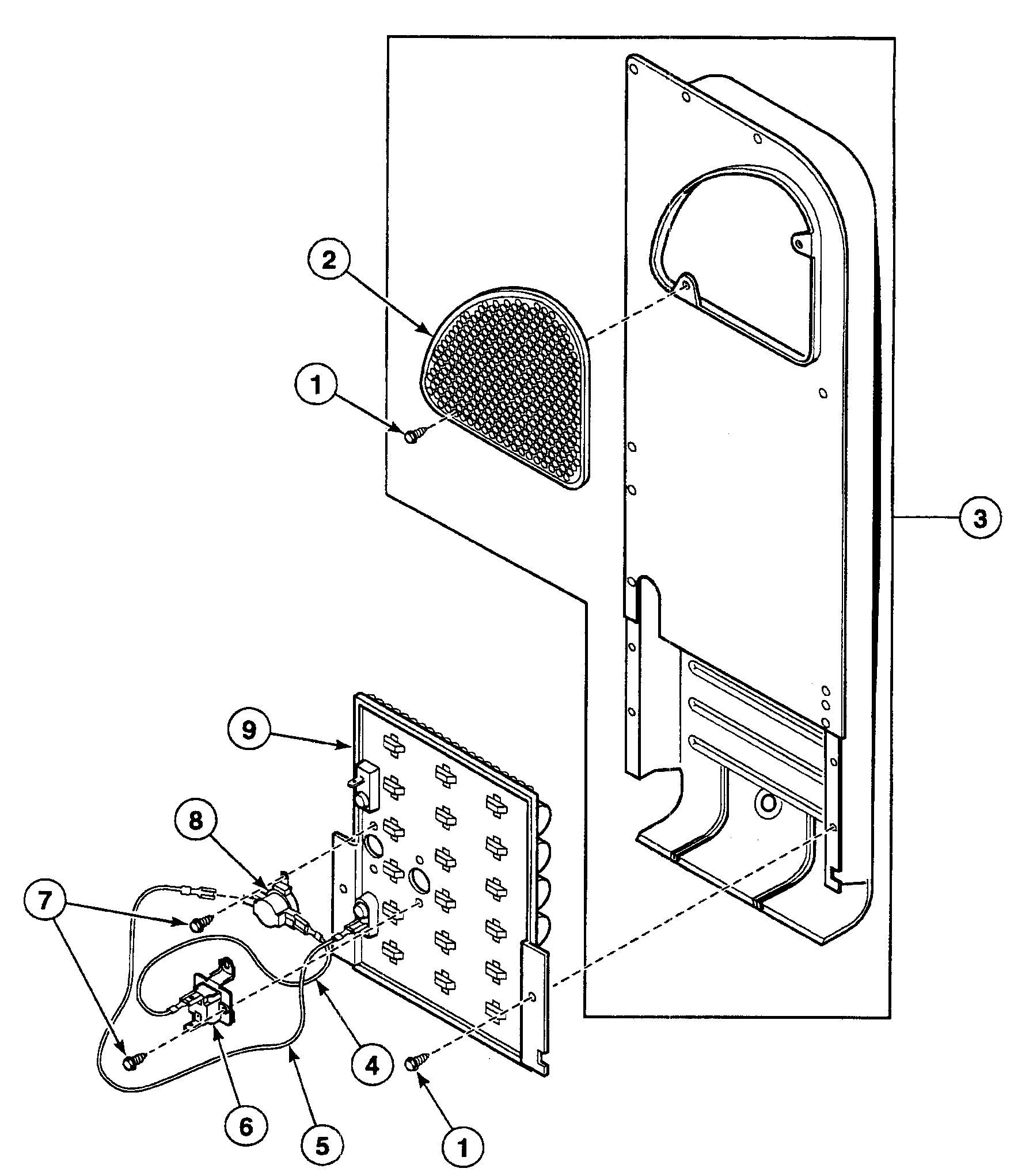 Speed Queen SSEB17QJ1500 heater duct diagram