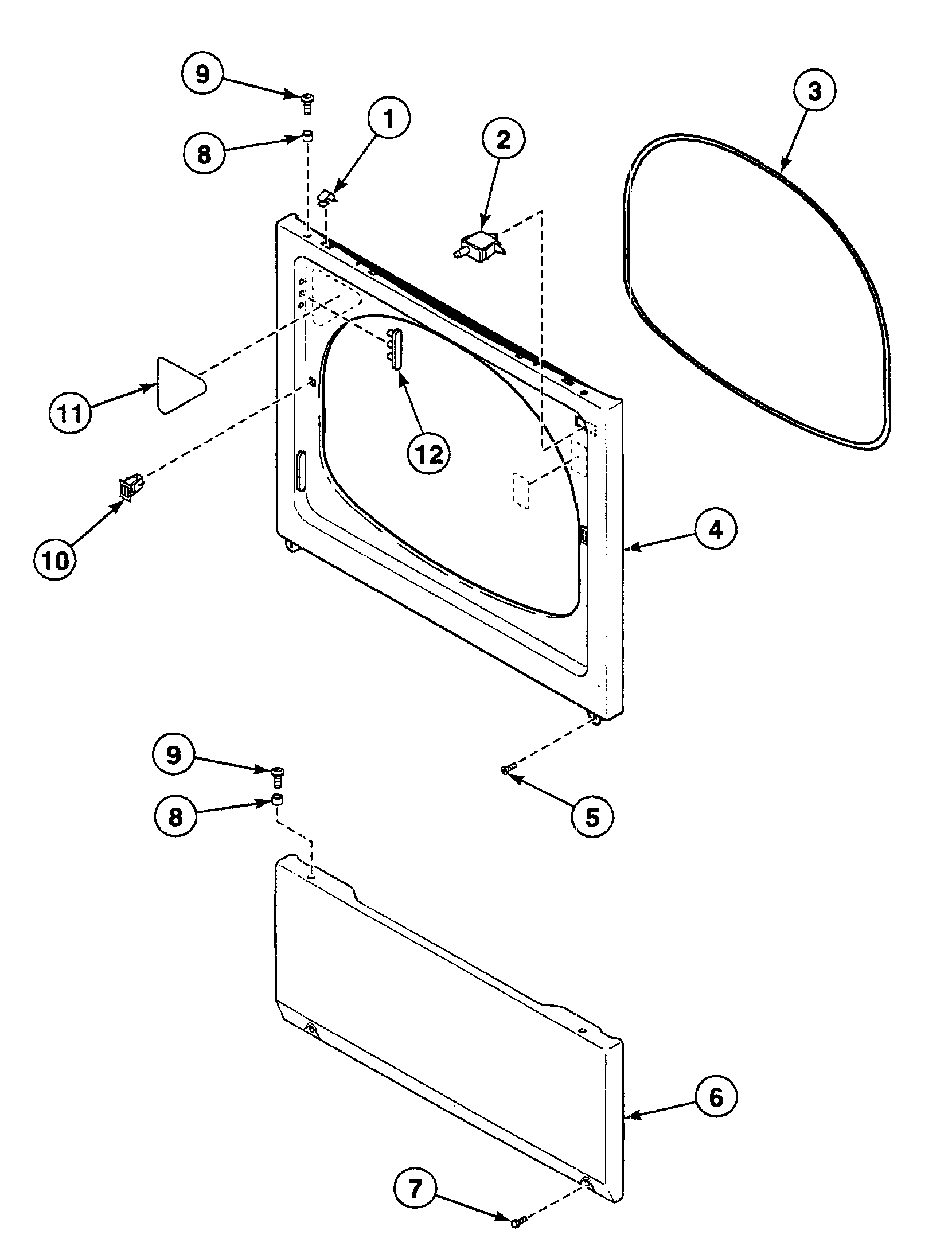 Speed Queen SSEB07WJ1500 front panel diagram