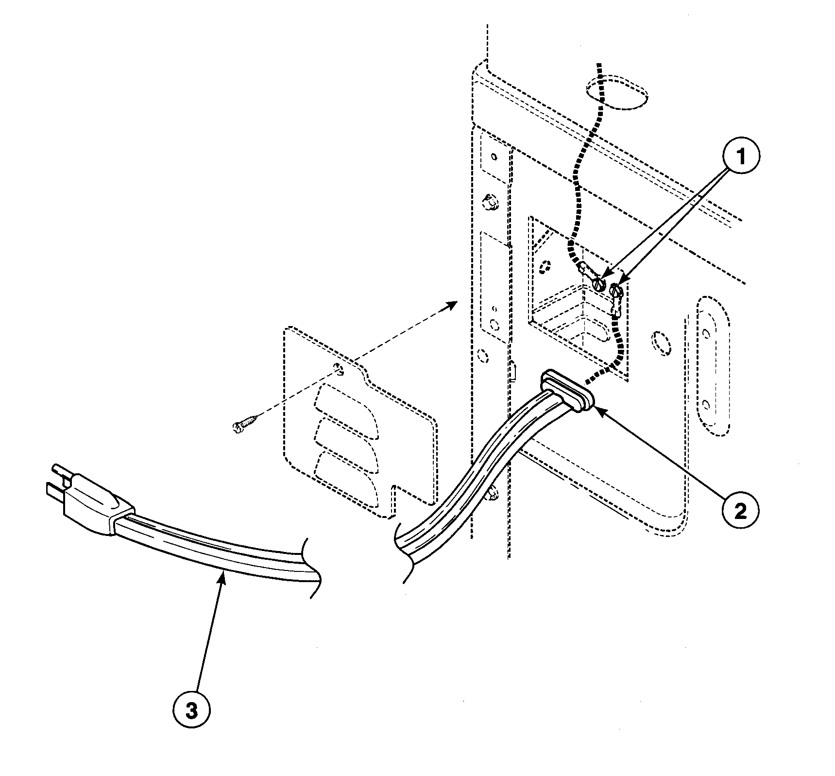 Speed Queen SDG809LF power cord diagram