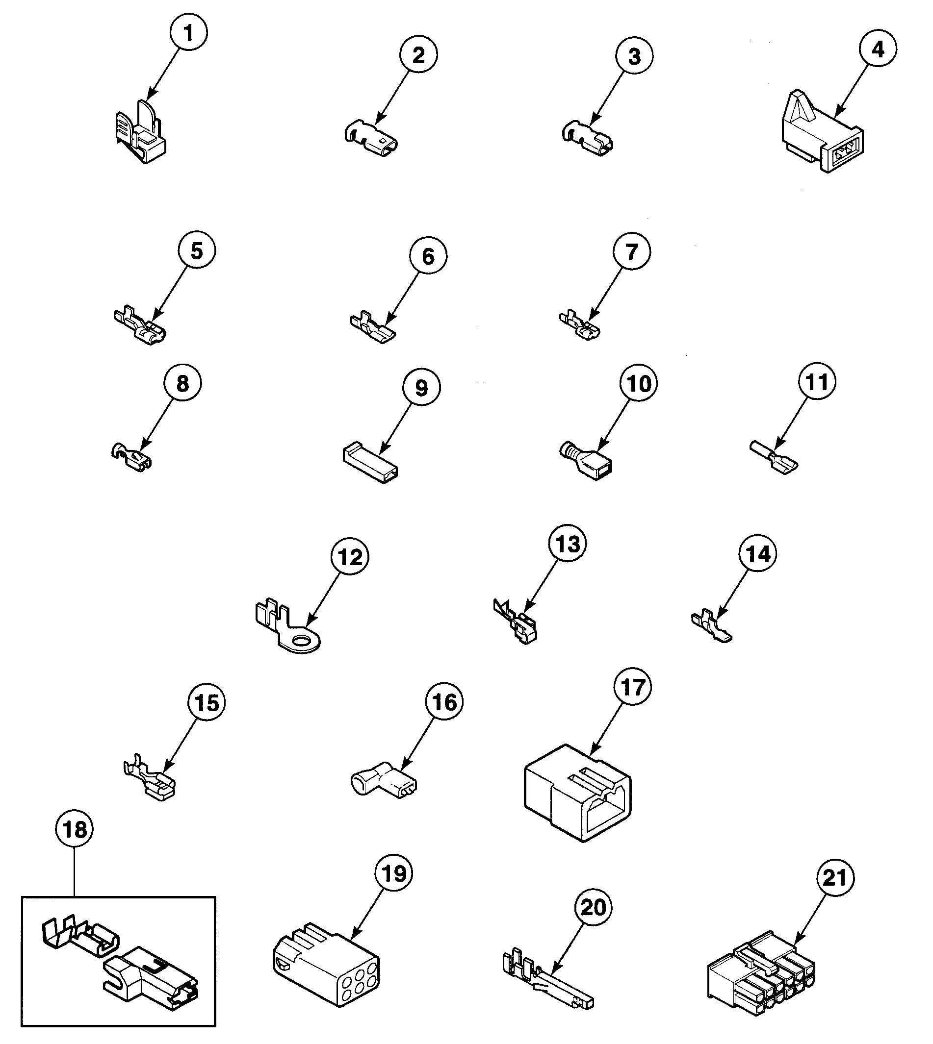 Speed Queen SDG809LF terminals diagram
