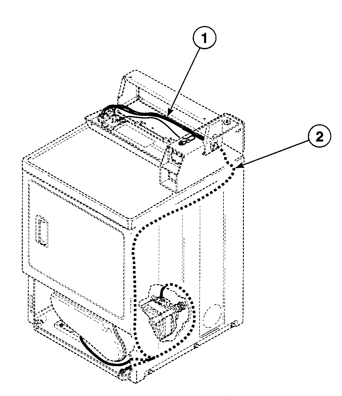 Speed Queen SDG809LF harnesses diagram