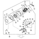 Speed Queen SSEH07LJ motor assy diagram