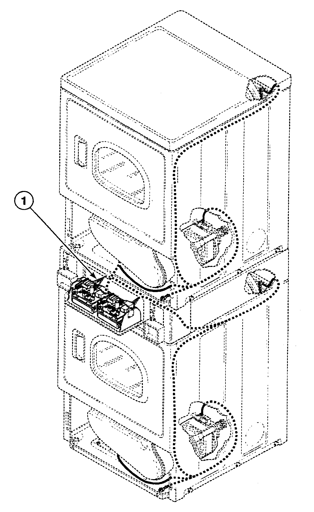 Speed Queen SSEH07WJ harnesses 1 diagram