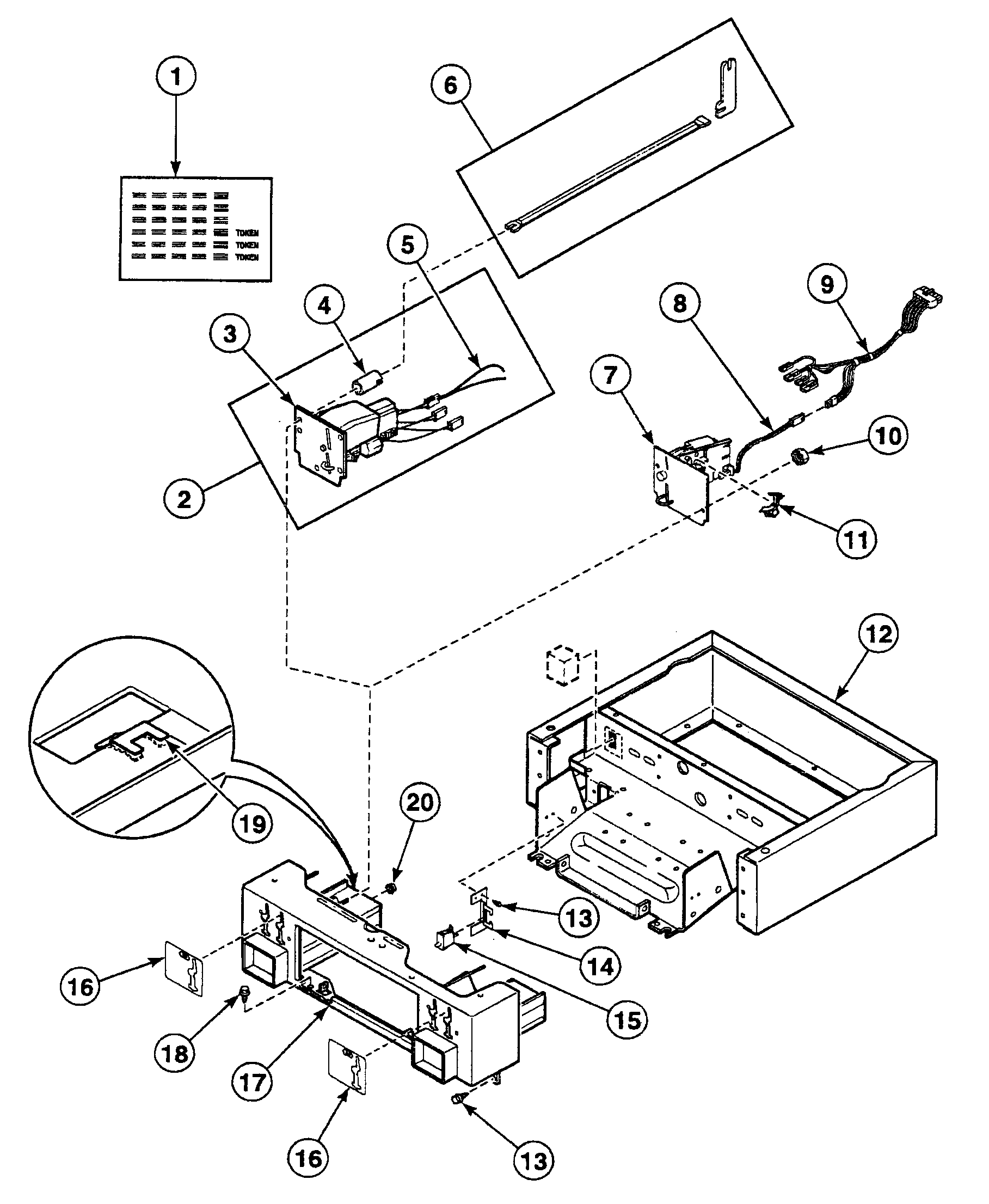 Speed Queen SSET07LF cabinet control diagram