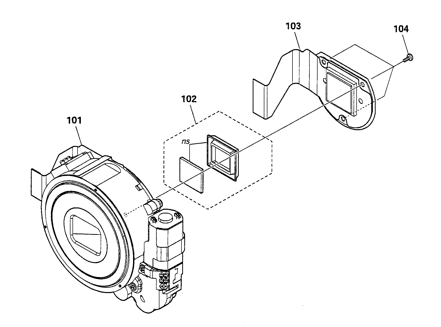 Sony DSC-W190S lens diagram