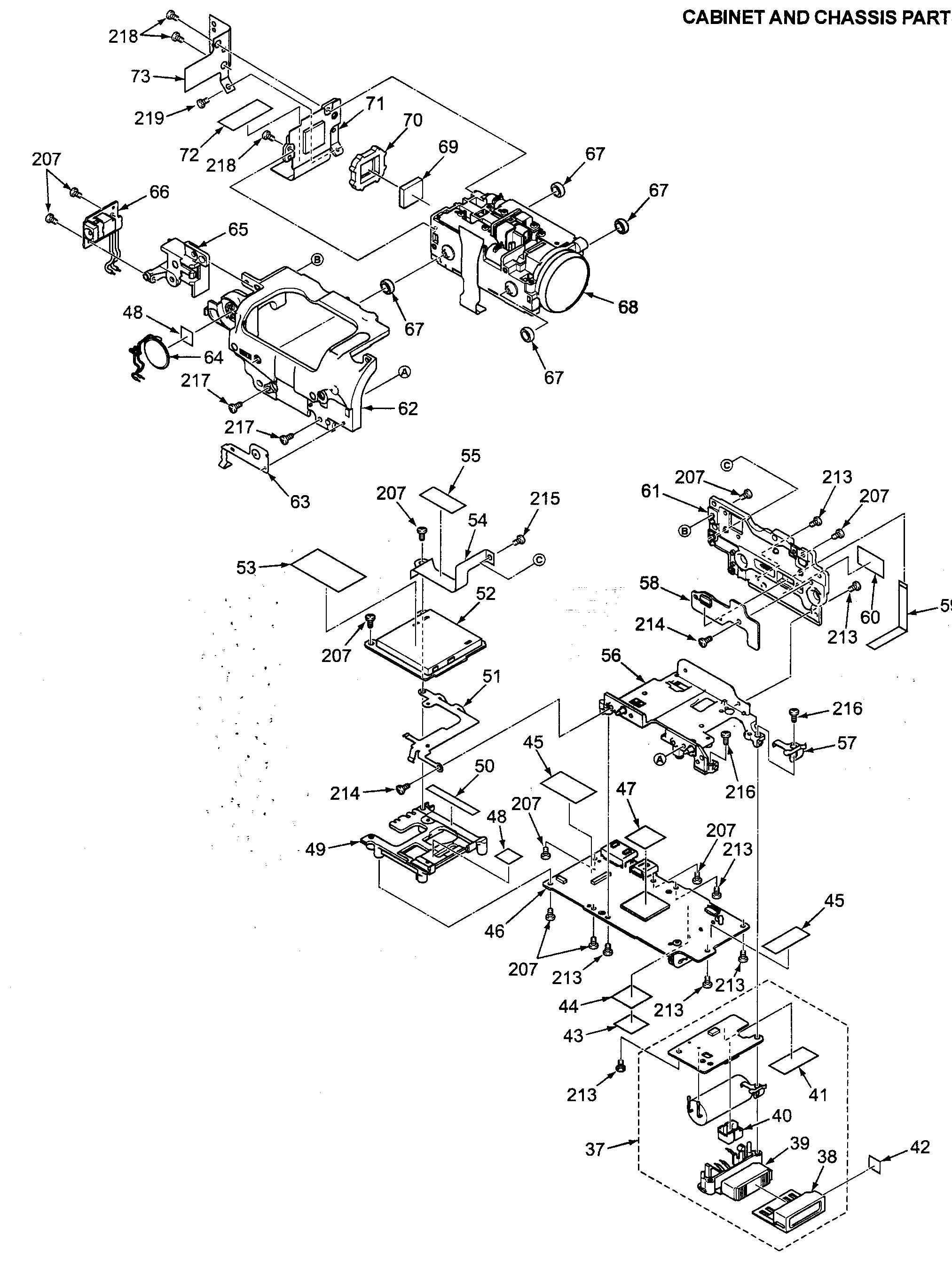 Sanyo VPC-WH1YL main chassis diagram