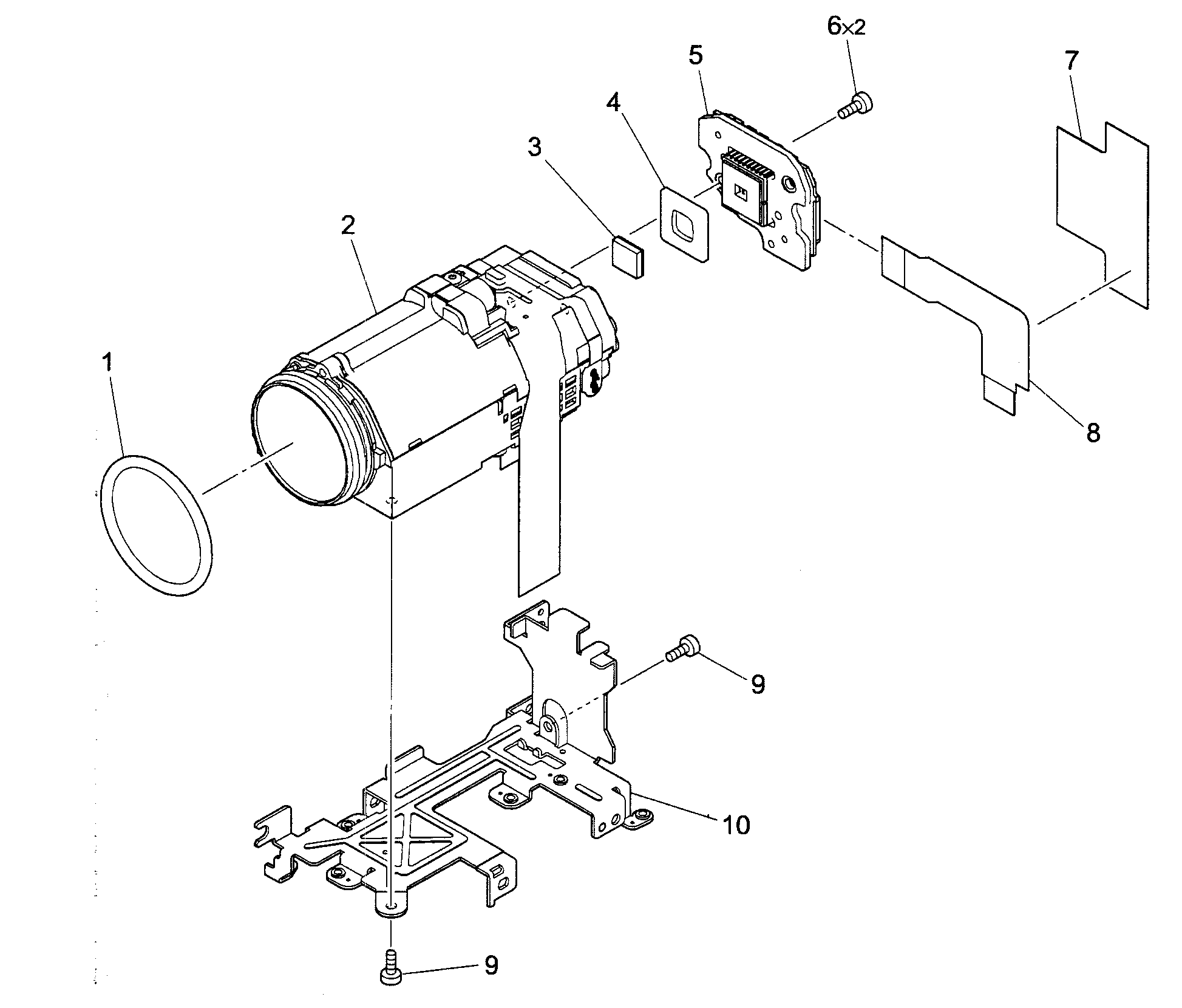 Canon FS21A lens assy diagram