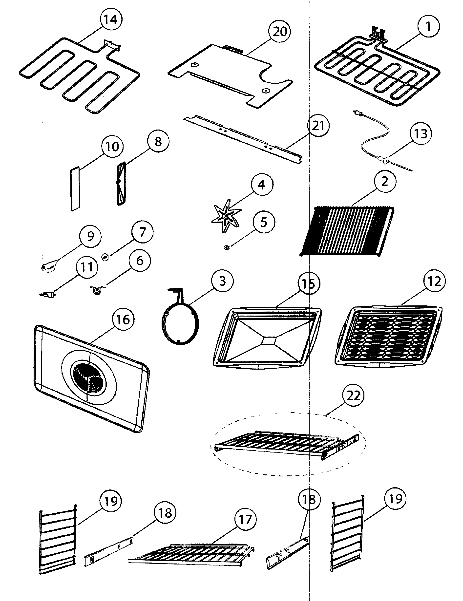 Fisher & Paykel OB30DDEPX1-88491A accessories diagram