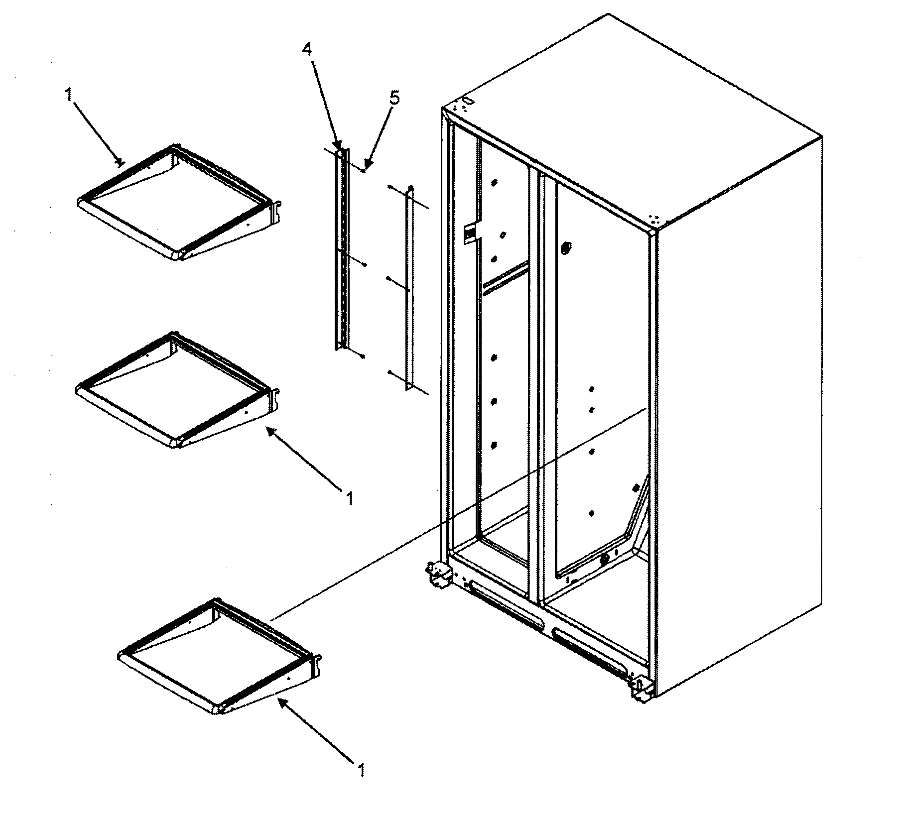 Fisher & Paykel RX256ET2B1-22619A shelvs diagram