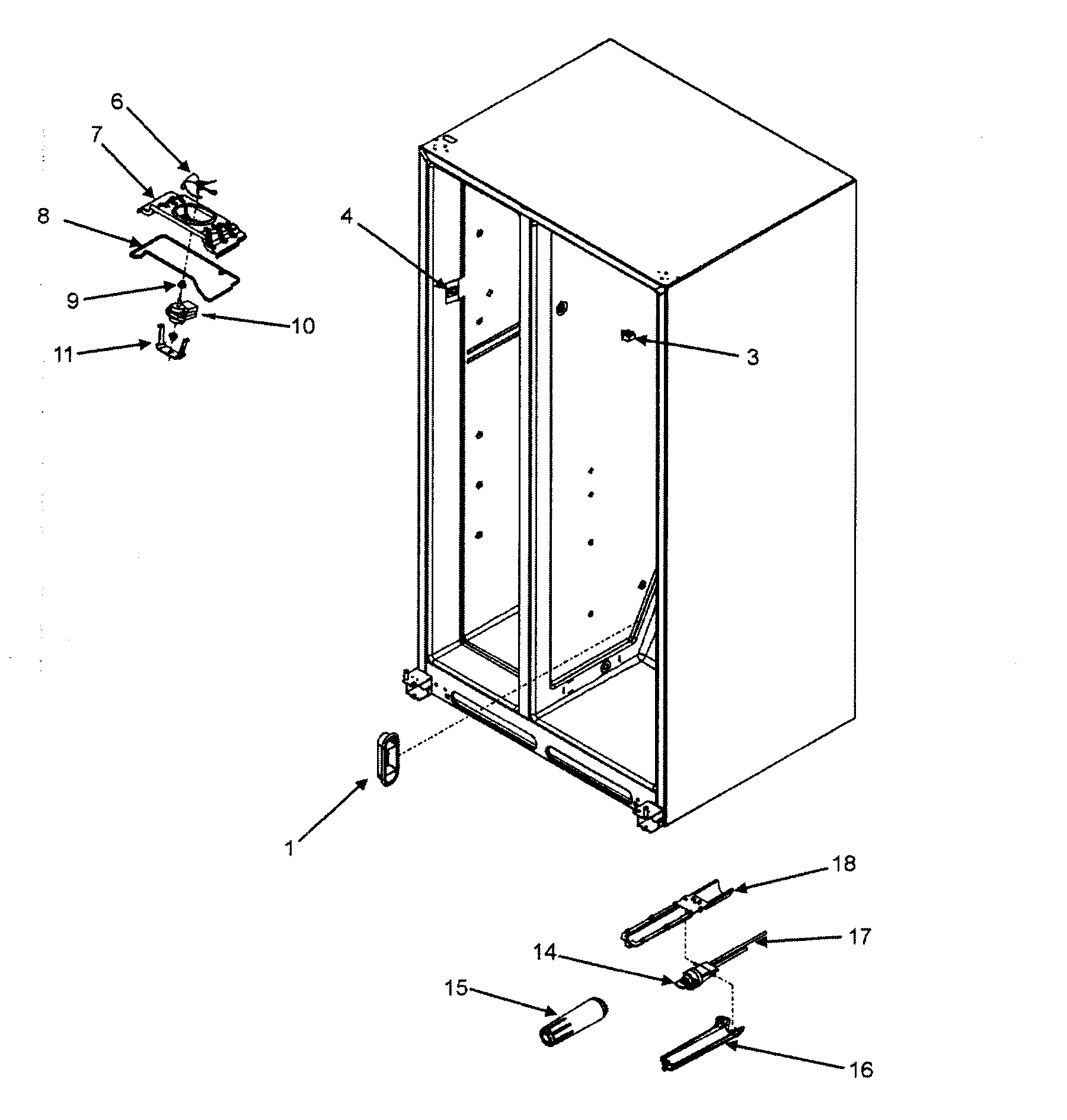 Fisher & Paykel RX256ET2B1-22619A fan/light/filter diagram