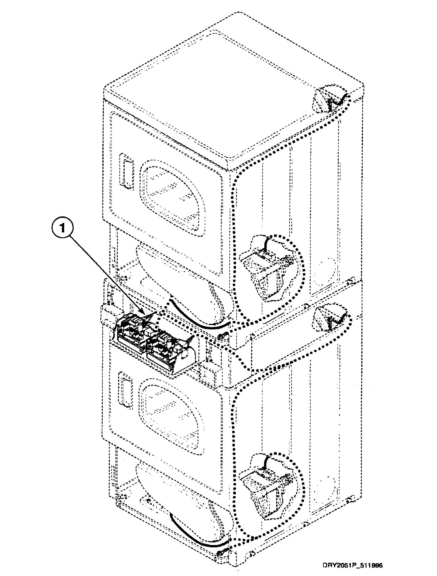 Speed Queen SSEF07QJ harnesses 1 diagram