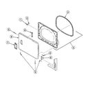 Speed Queen SSEC07WJ door assy diagram