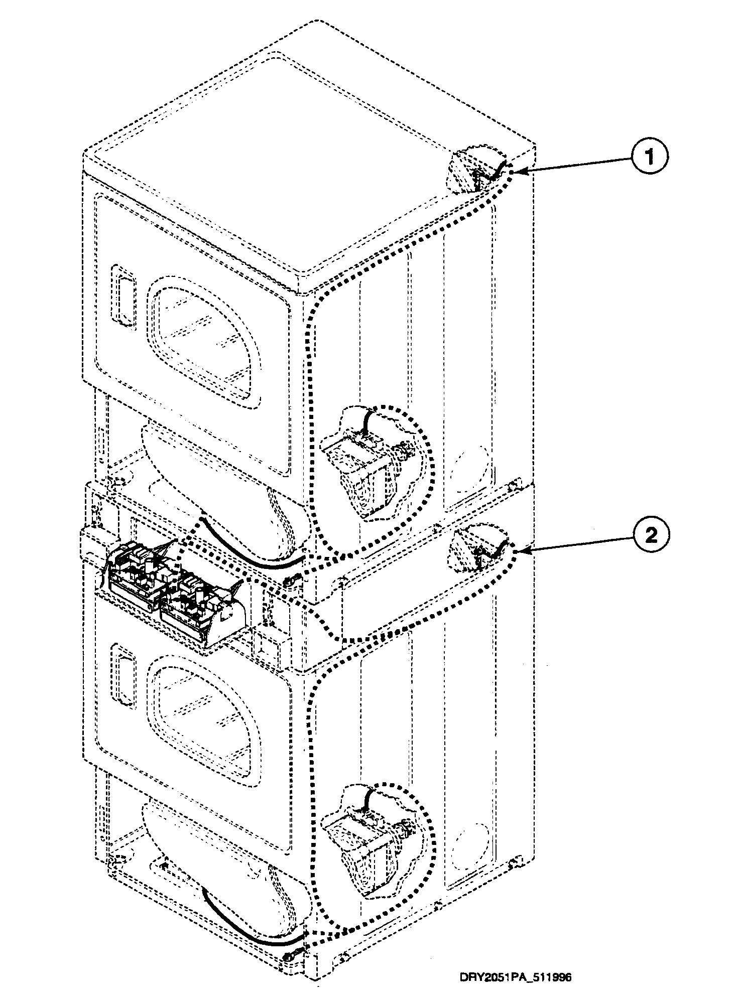 Speed Queen SSEY07WF harnesses 2 diagram