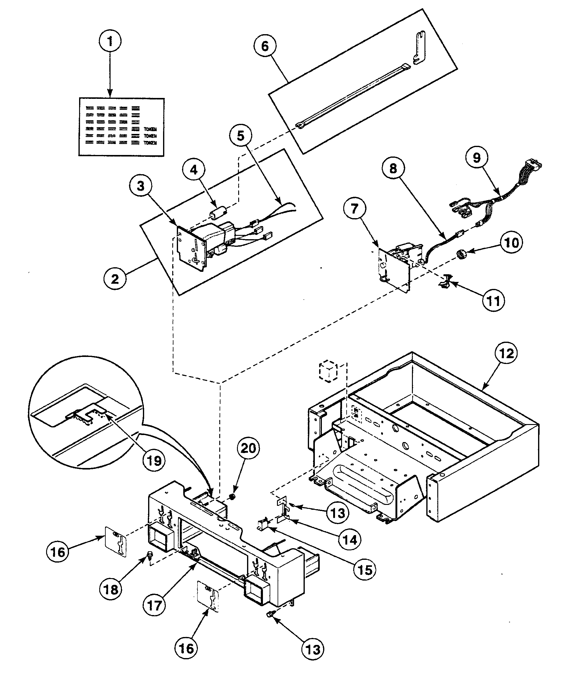 Speed Queen SSEZ07QF cabinet control diagram