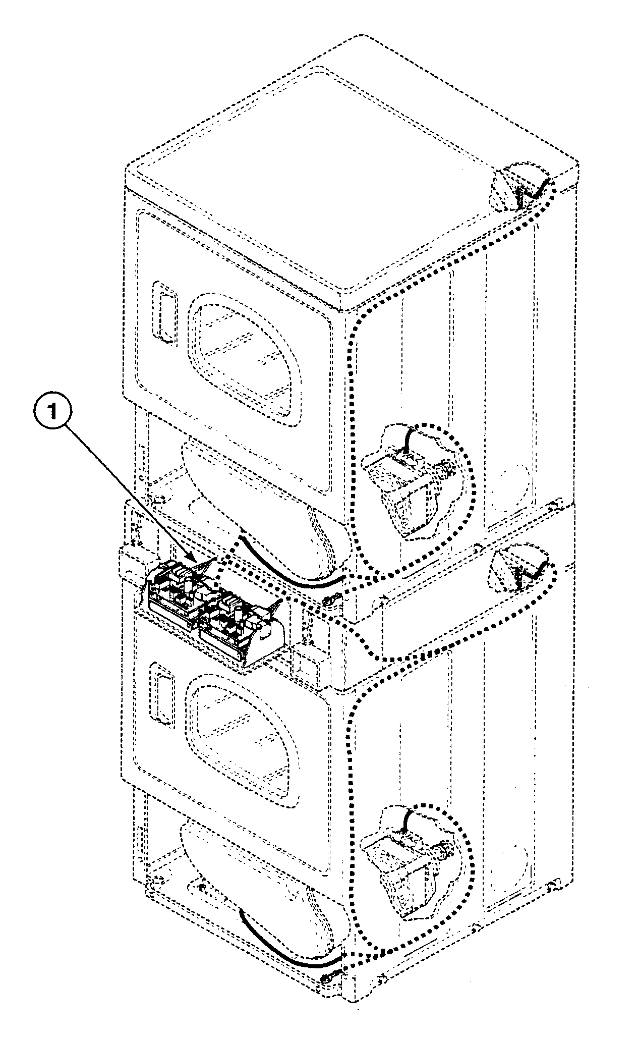 Speed Queen SSEZ17LF harnesses 1 diagram
