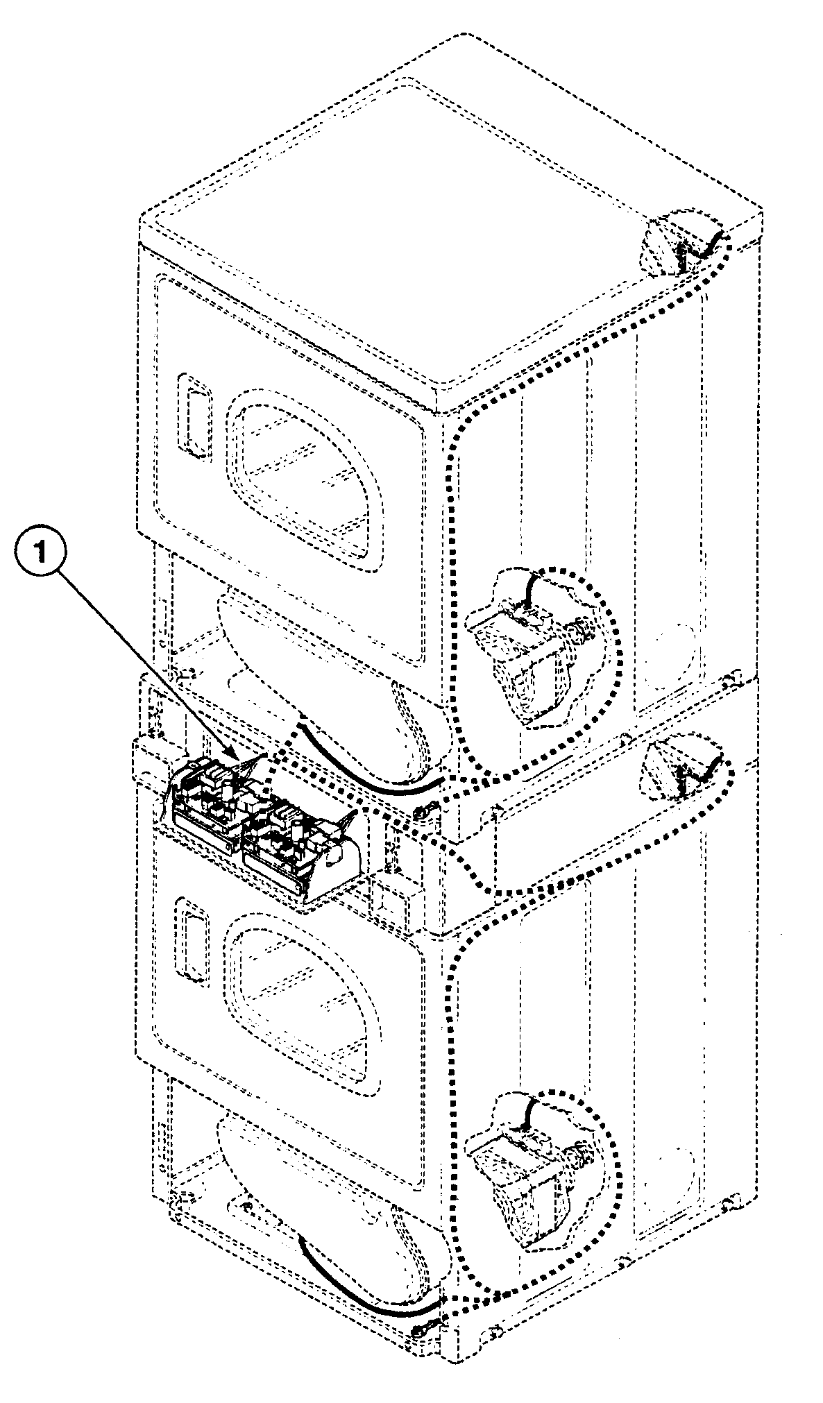 Speed Queen SSEY17QF harnesses 1 diagram
