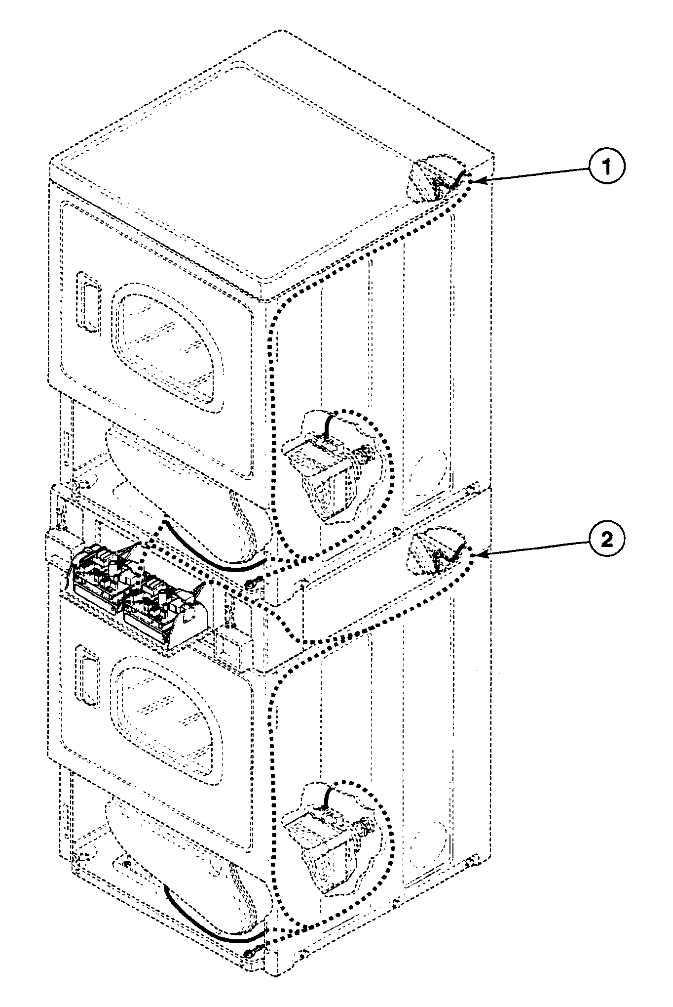 Speed Queen SSEY17QF harnesses 2 diagram