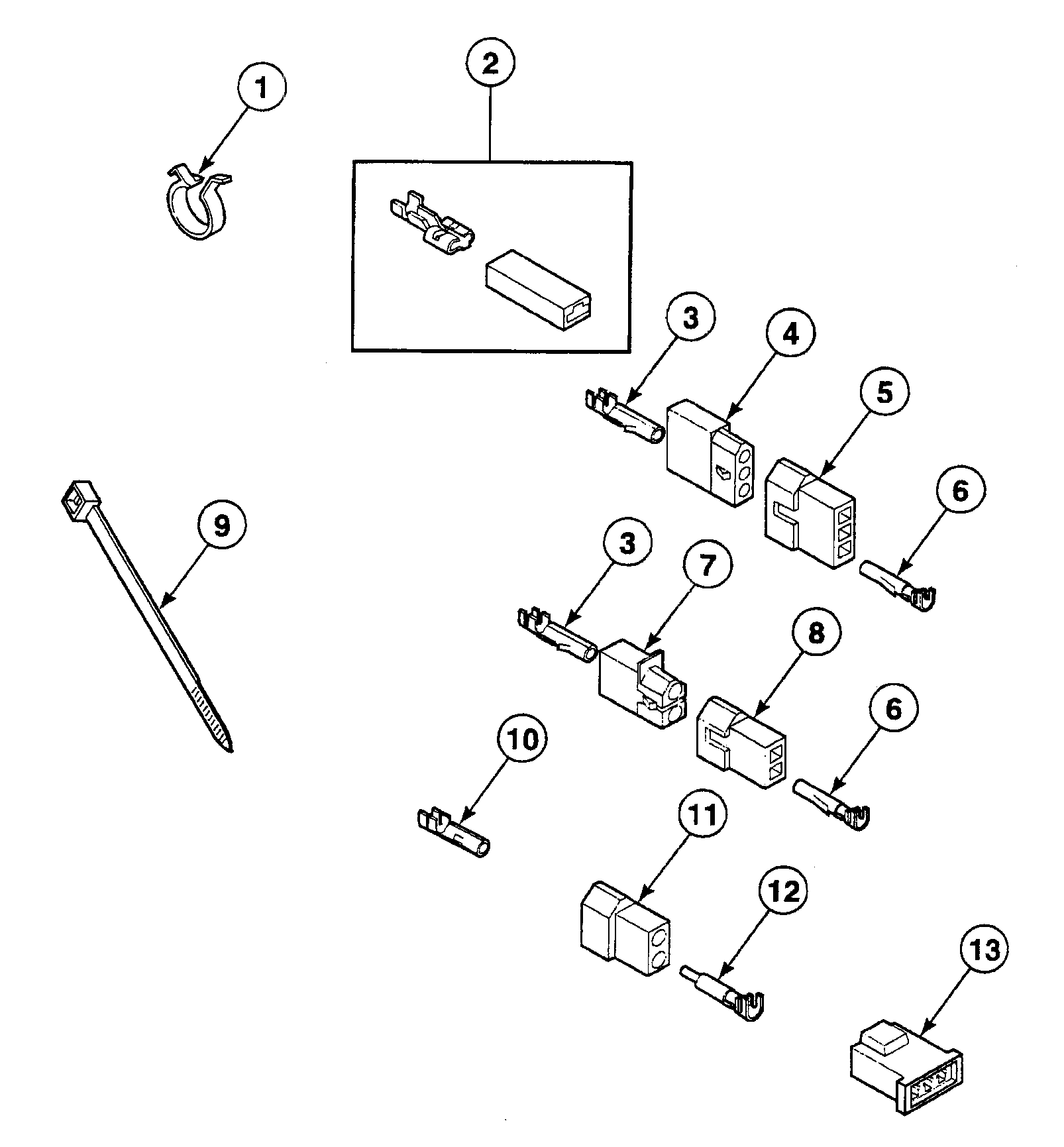 Speed Queen SSG109LF terminals diagram