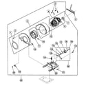 Speed Queen SSG109LF1124 motor assy diagram