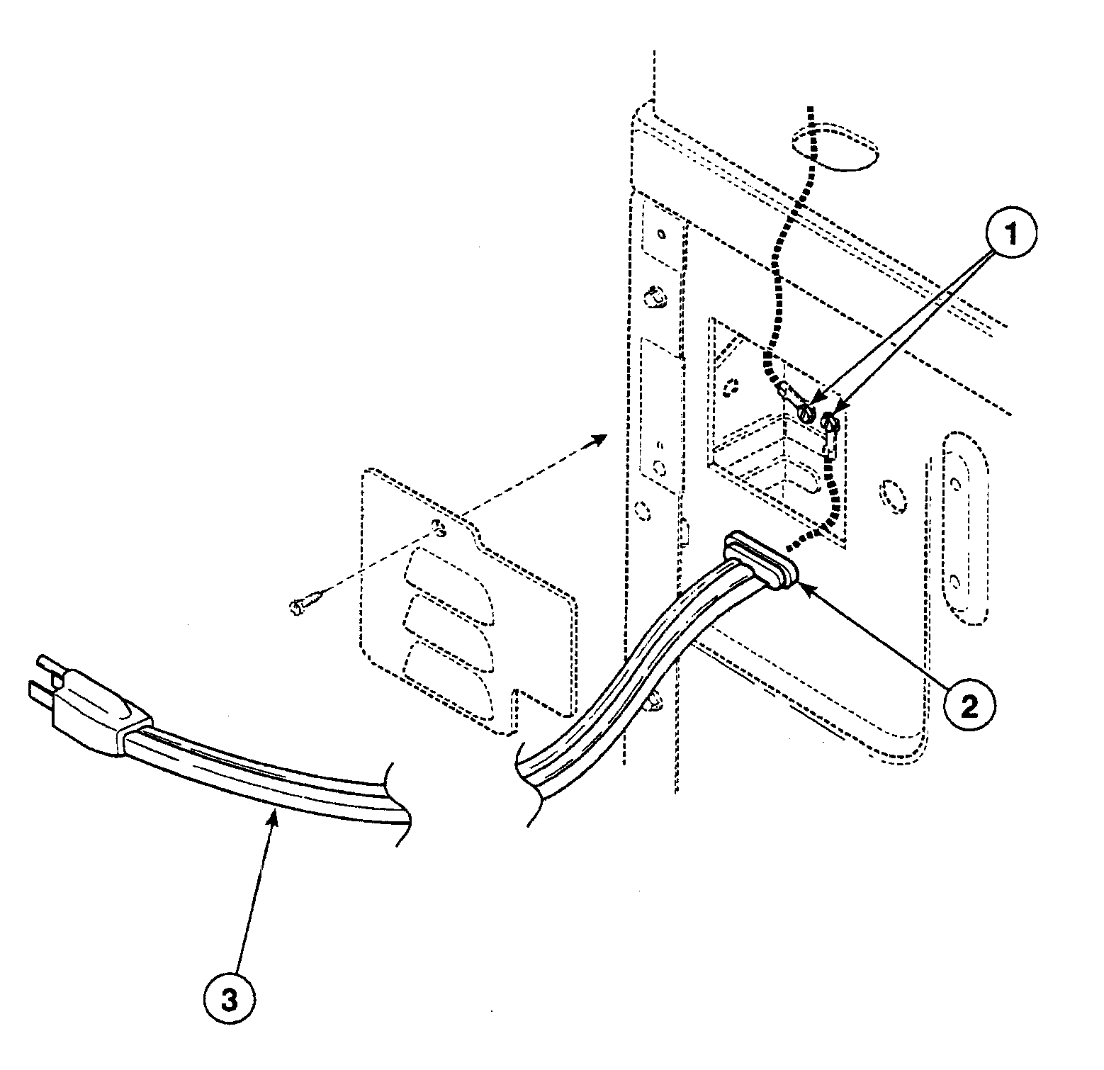 Speed Queen SSG309QF power cord diagram