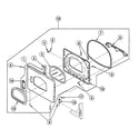 Speed Queen SSG119QF door assy diagram