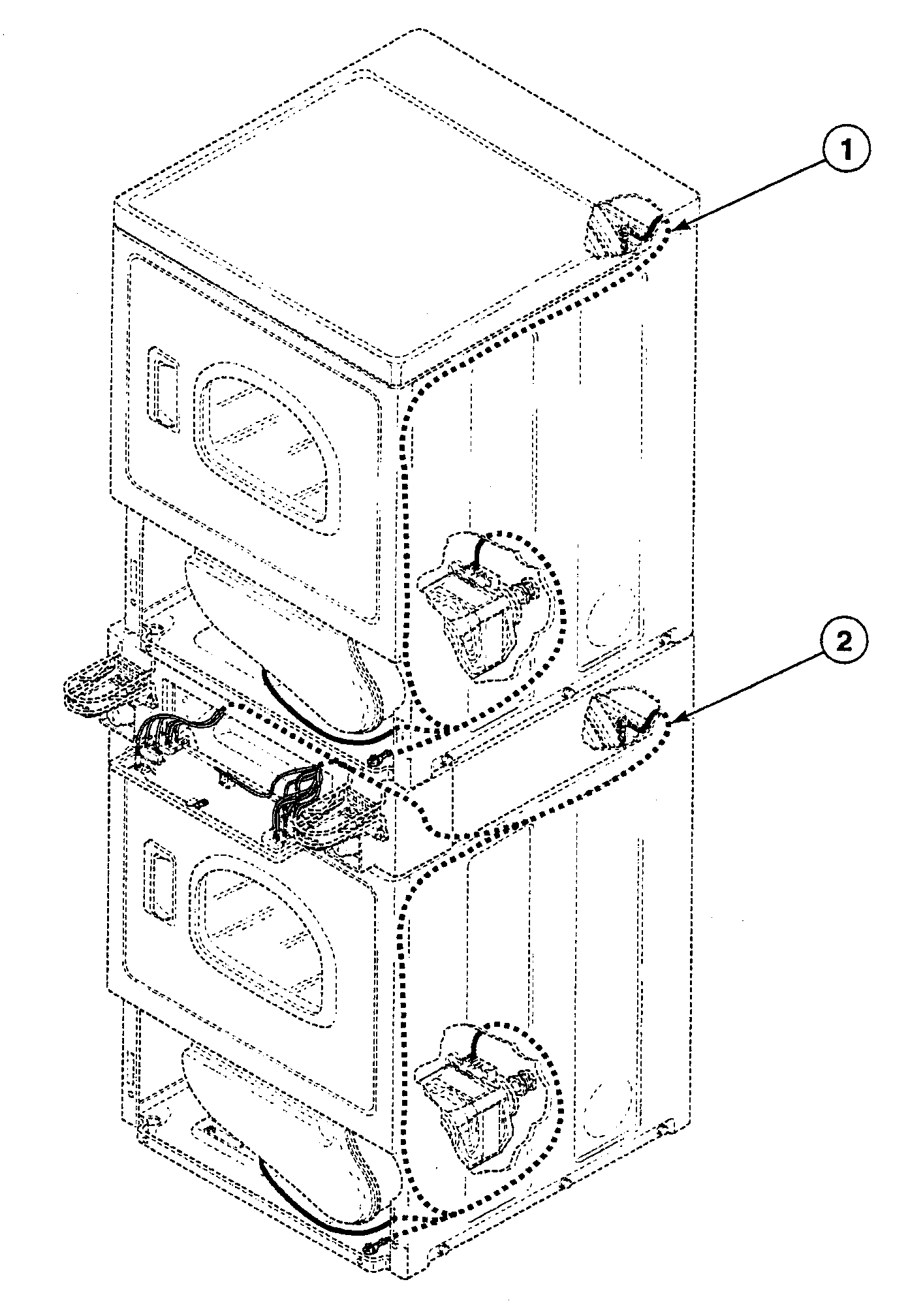 Speed Queen SSG119QF harnesses 2 diagram