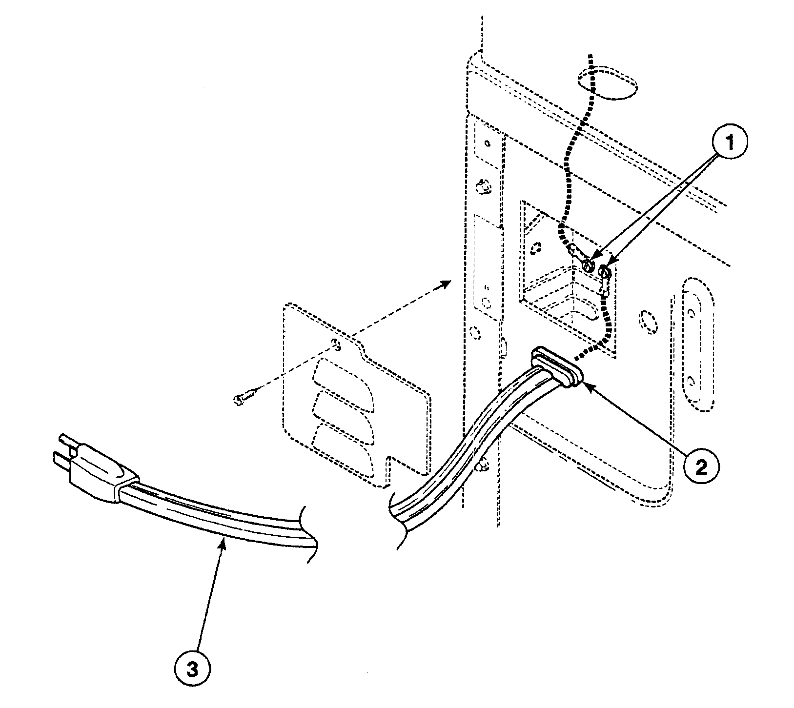 Speed Queen SSGH09QJ power cord diagram