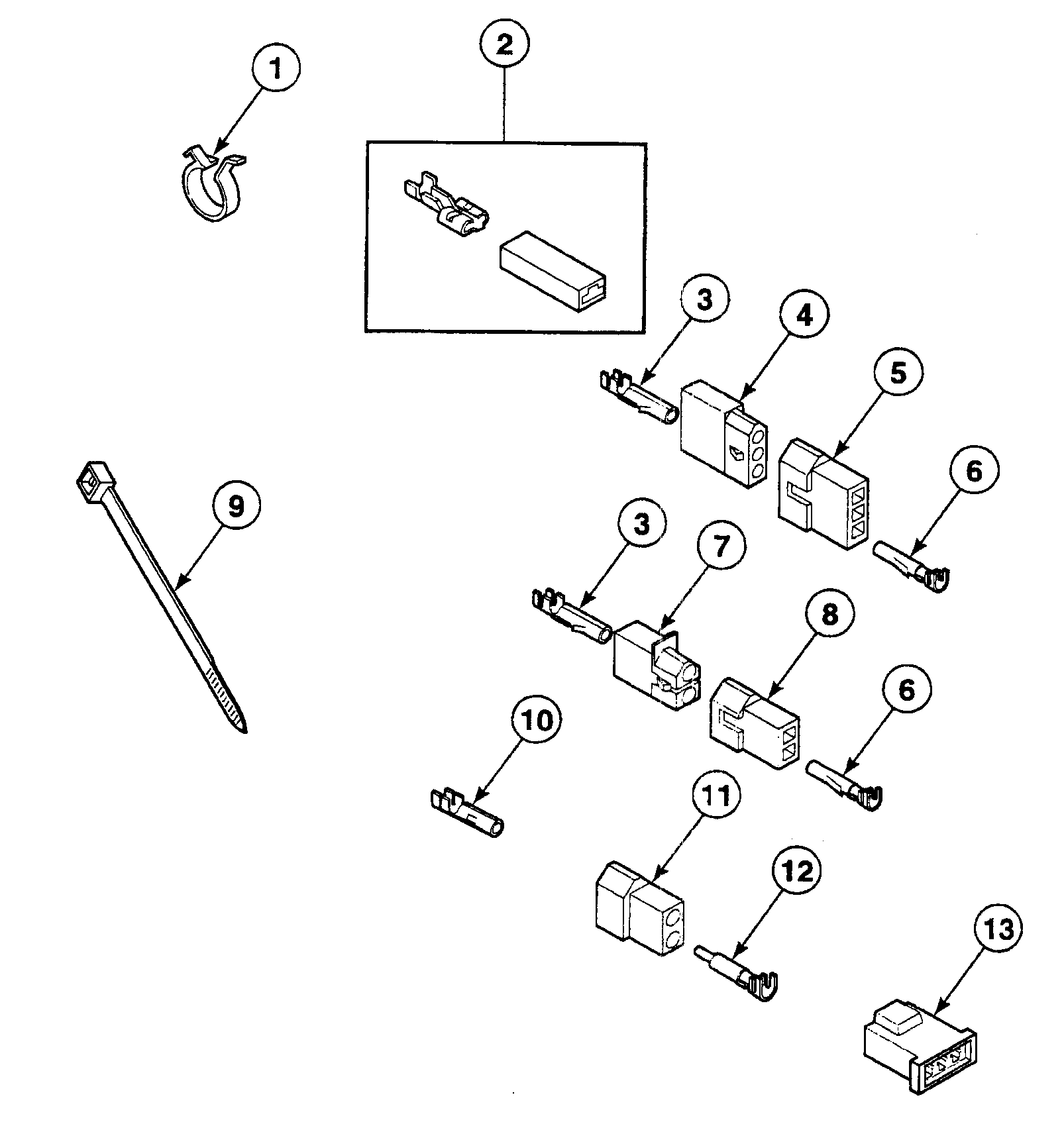 Speed Queen SSGX09LF terminals diagram