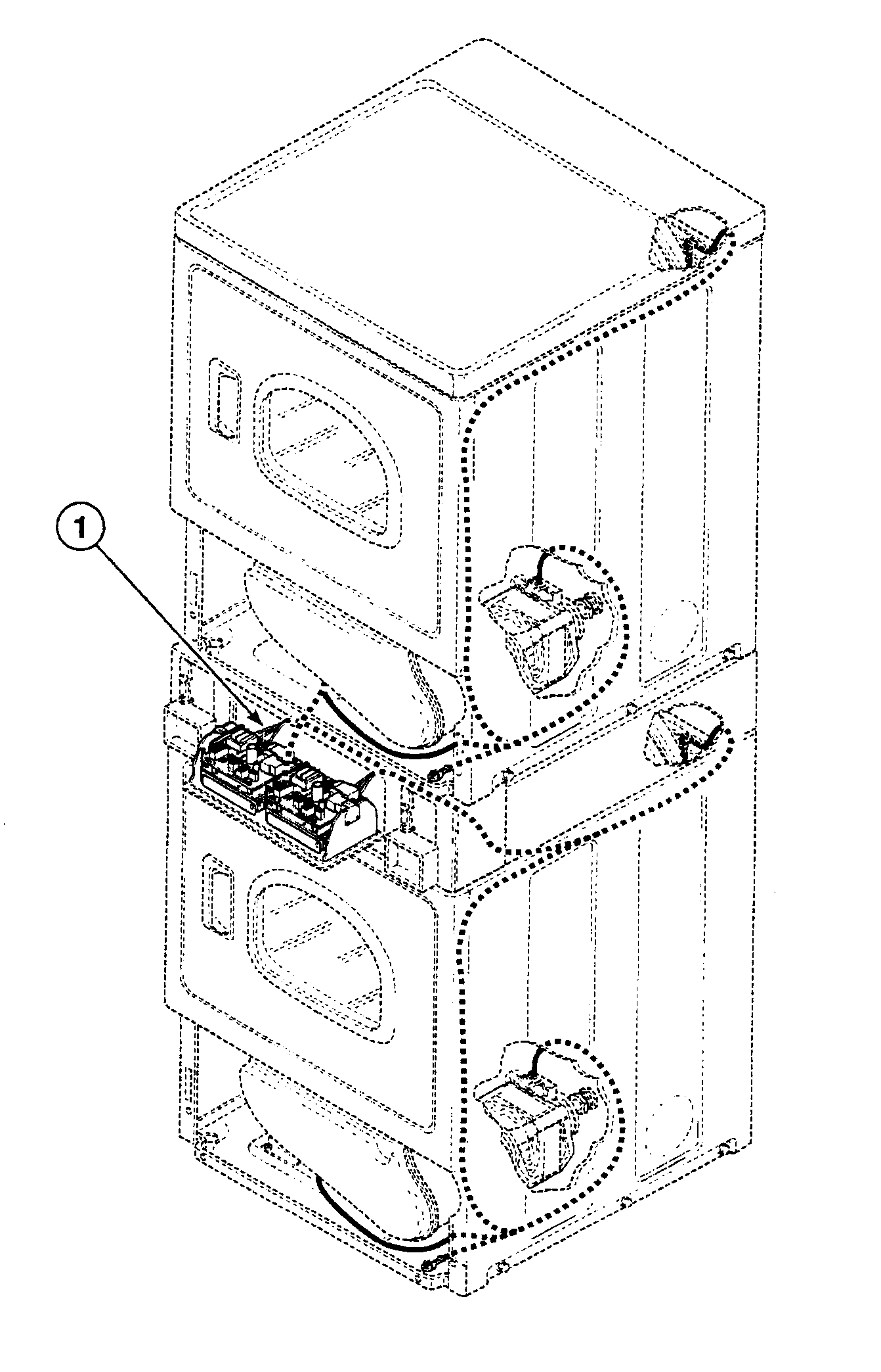 Speed Queen SSGX09WF harnesses 1 diagram
