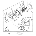 Speed Queen SSG519QF motor assy diagram
