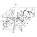 Speed Queen SSGT19LF door assy diagram