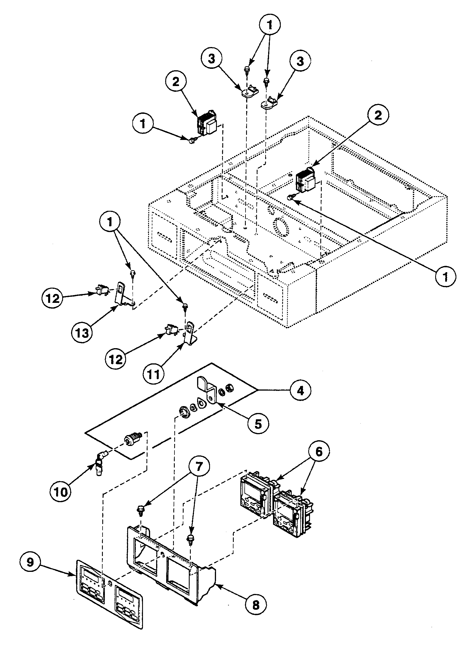 Speed Queen SSG719LF control panel diagram
