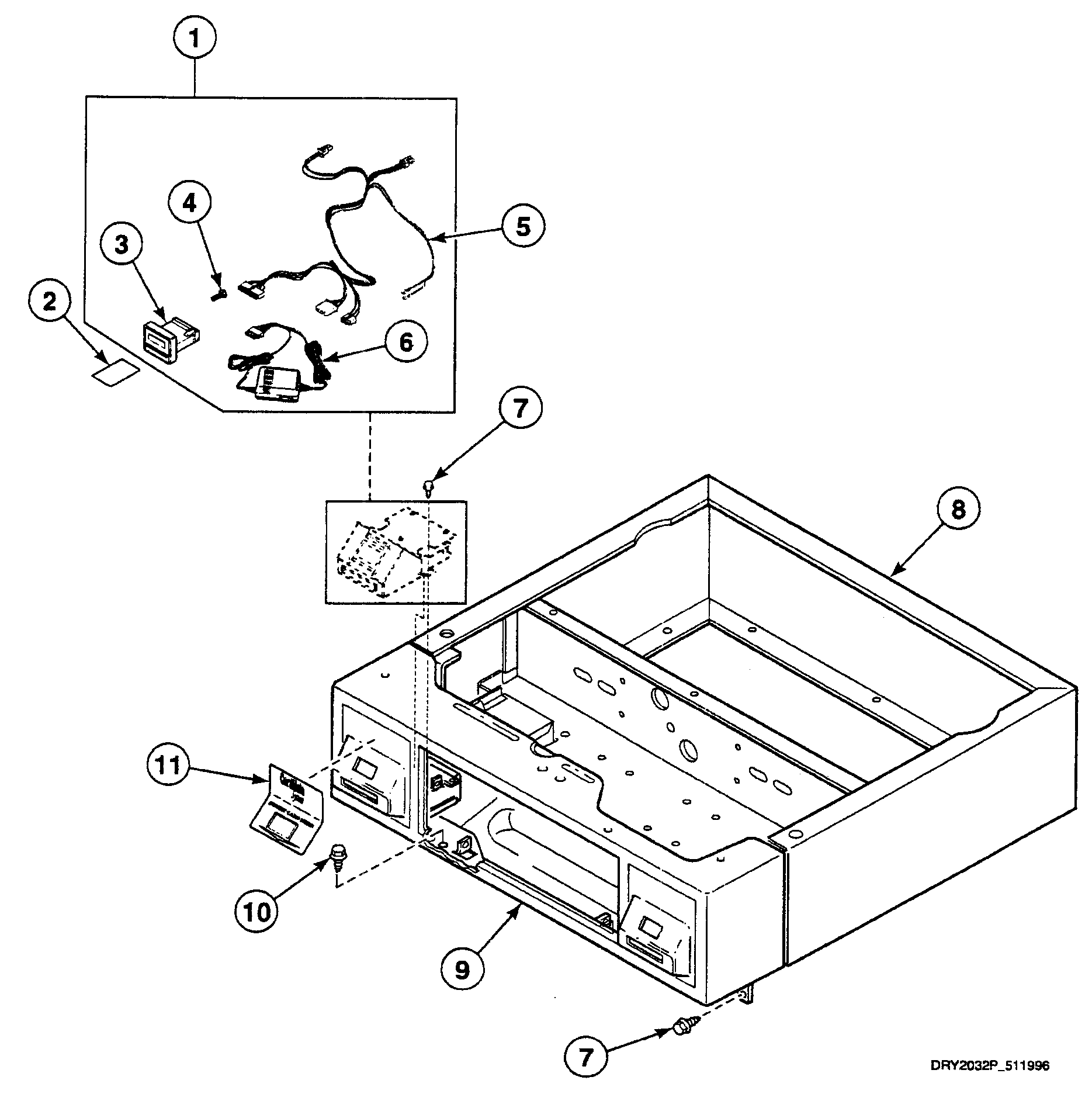 Speed Queen SSG719LF card reader diagram