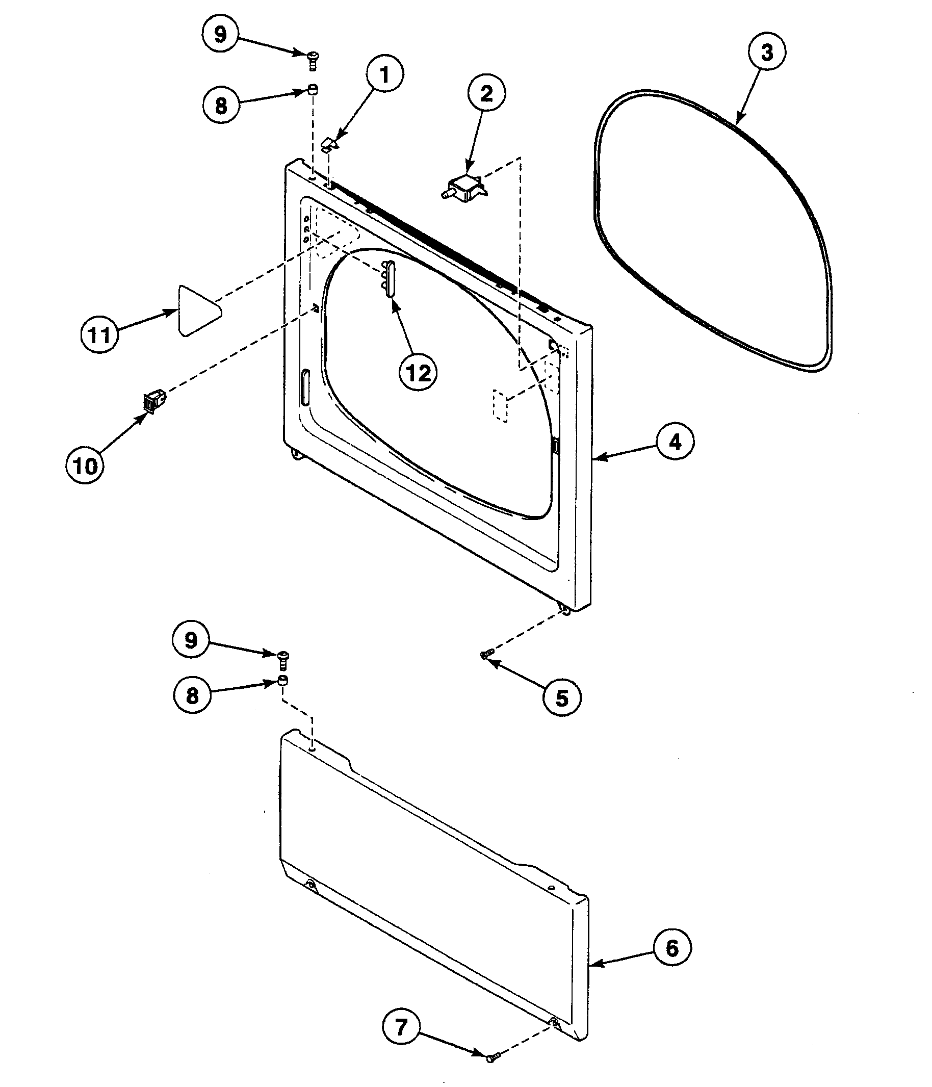 Speed Queen SSG719QF front panel diagram