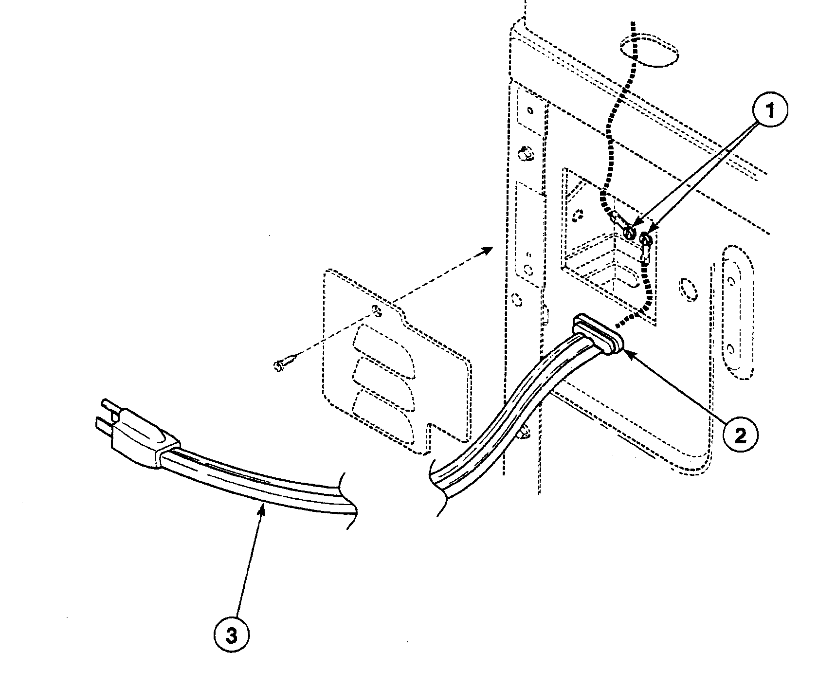 Speed Queen SSGC09QJ power cord diagram
