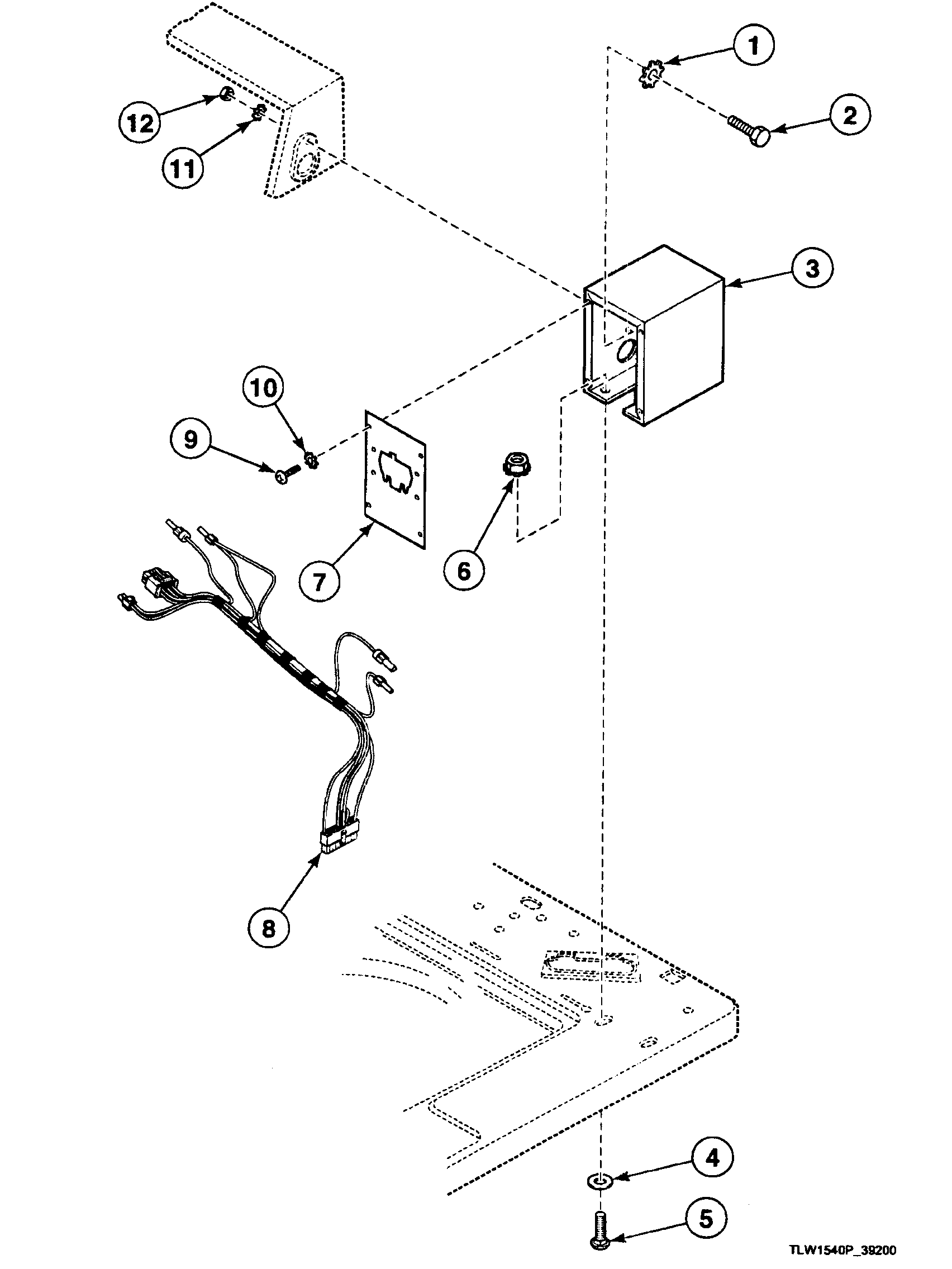 Speed Queen SWT621WD timer case diagram