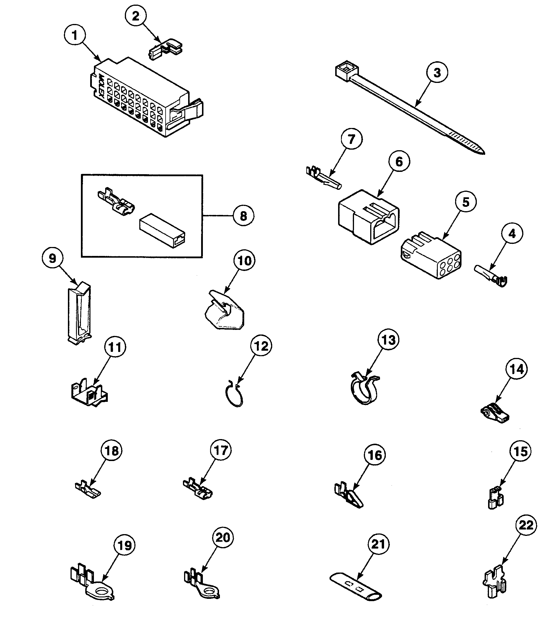 Speed Queen SWT621WD terminals diagram