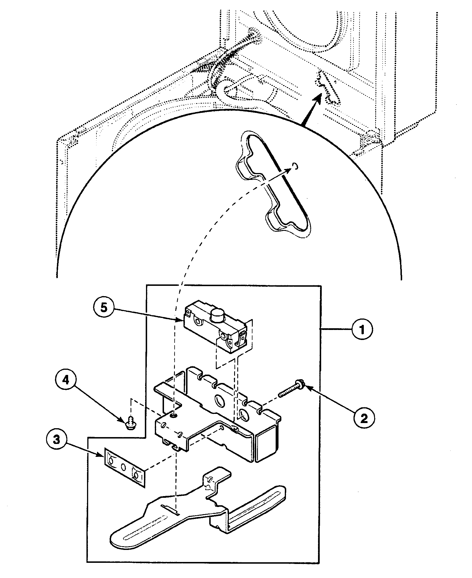 Speed Queen SWT621QD1121 lid switch diagram