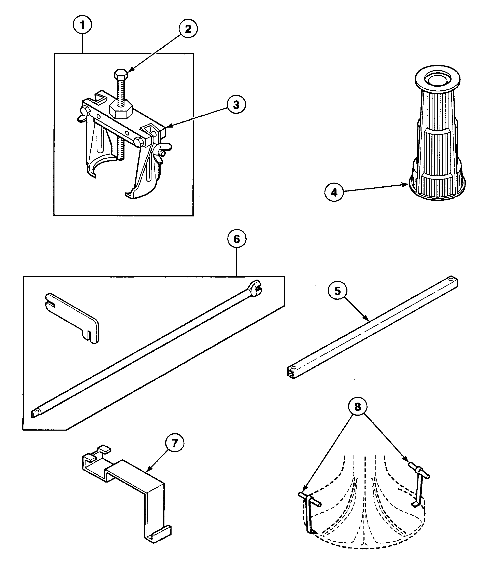 Speed Queen SWT621QD1121 tools 2 diagram
