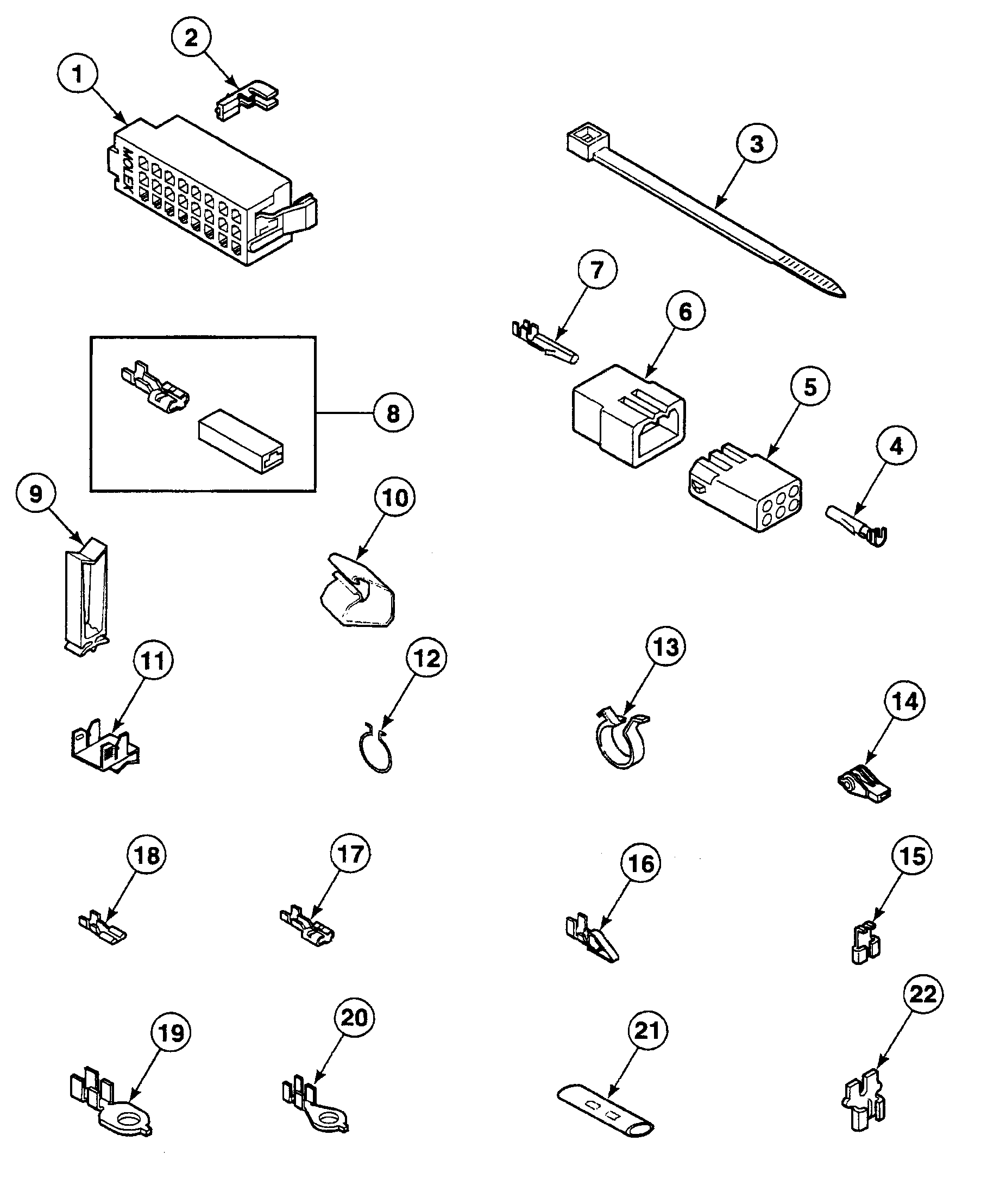 Speed Queen SWT2B0WN1124 terminals diagram