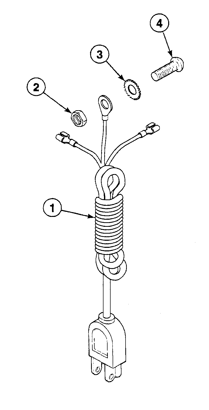 Speed Queen SWT121WA power cord diagram