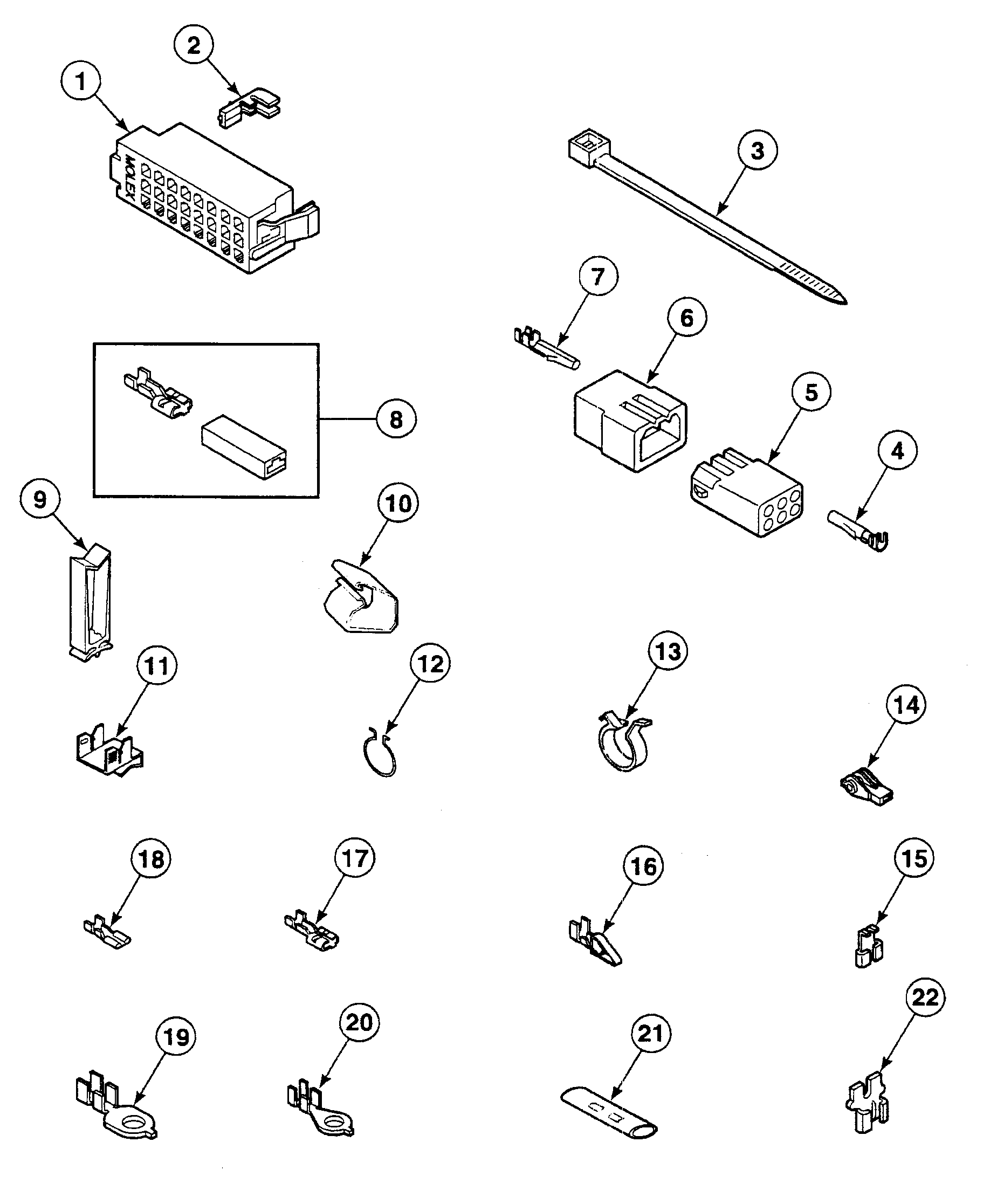 Speed Queen SWT121QM terminals diagram