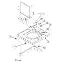 Speed Queen SWT121LN cabinet top diagram