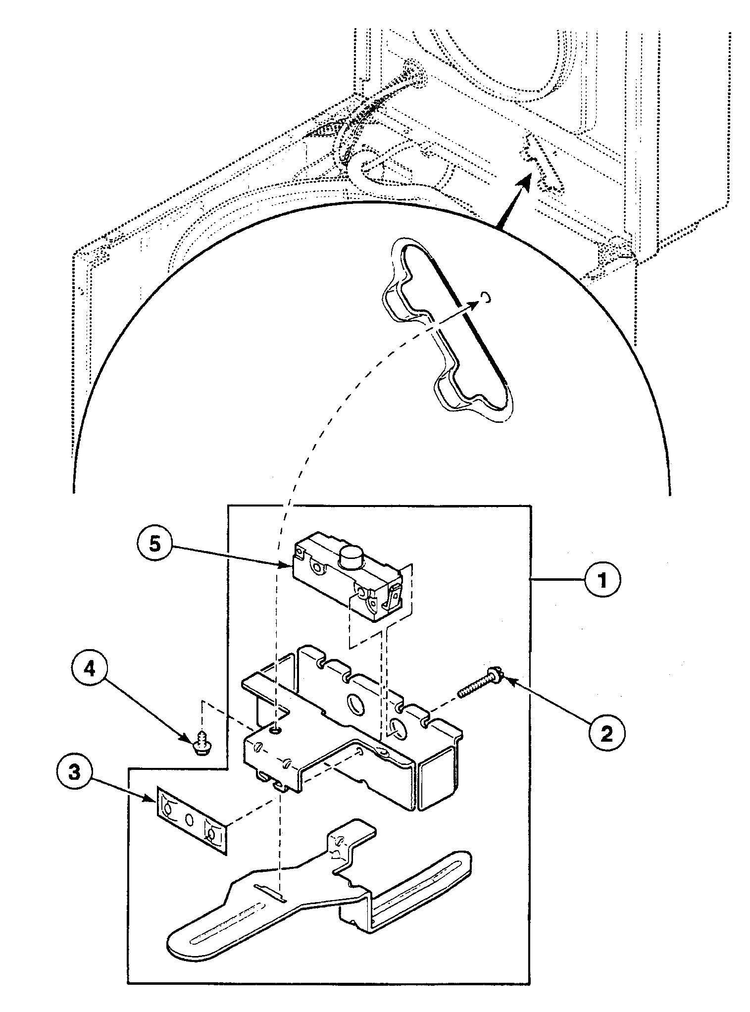 Speed Queen SWT121LN lid switch diagram