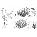 Bosch SHE43P06UC/56 baskets assy diagram